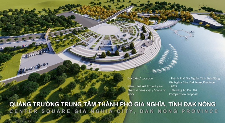 Quảng trường trung tâm thành phố gia nghĩa, tỉnh đak nông