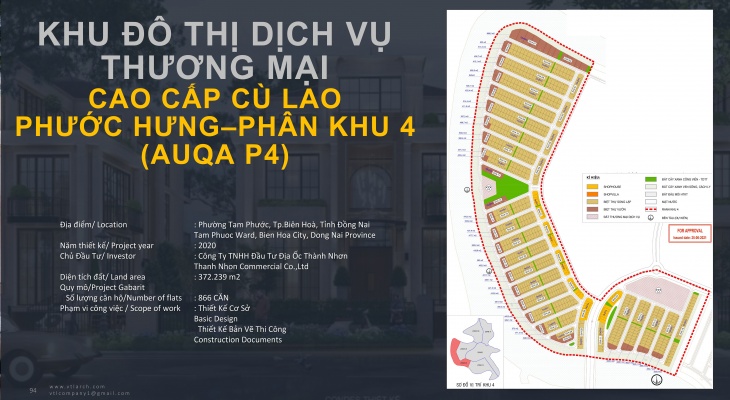 Khu ĐÔ THỊ DỊCH VỤ  THƯƠNG MẠI  CAO CẤP CÙ LAO  PHƯỚC HƯNG–PHÂN KHU 4 (AUQA P4)