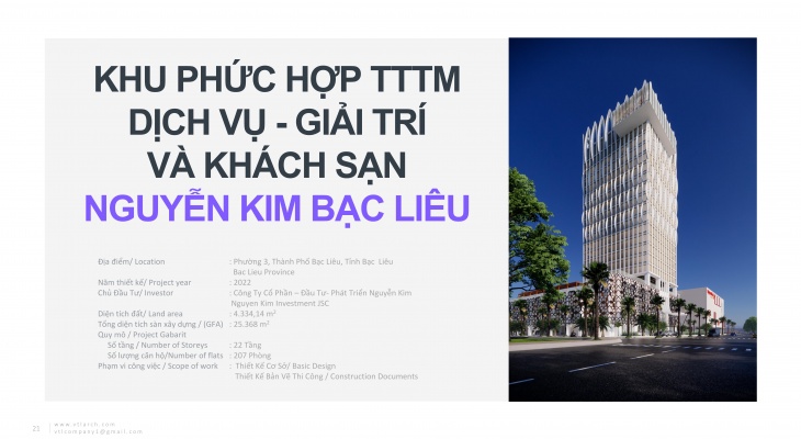 KHU PHỨC HỢP TTTM DỊCH VỤ - GIẢI TRÍ  VÀ KHÁCH SẠN  NGUYỄN KIM BẠC LIÊU